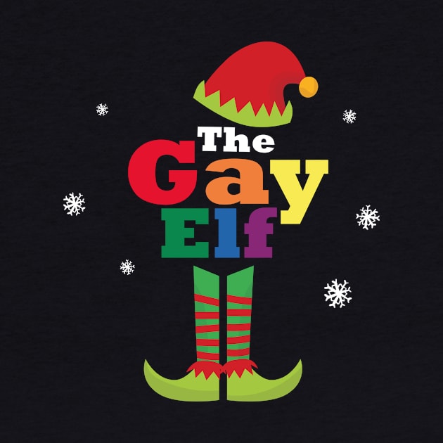 Matching Christmas Pajama The Gay Elf Family by JohnRelo